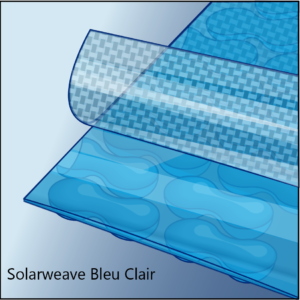 solarweave bleu clair couches