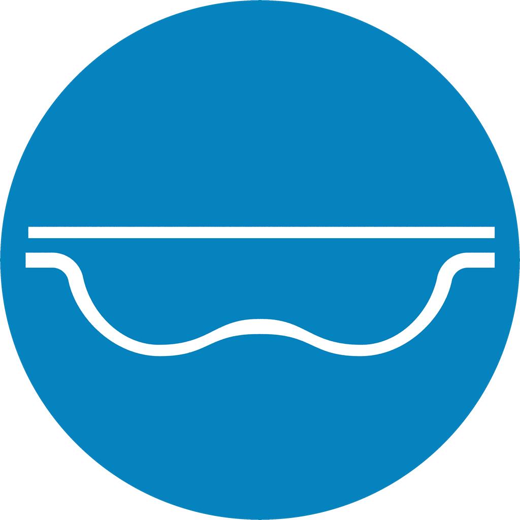 icono de geobubble forma única azul claro